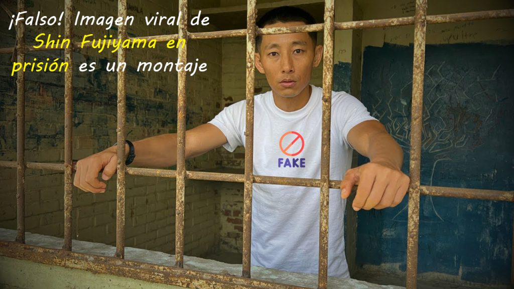 ¡Falso! Imagen viral de Shin Fujiyama en prisión es un montaje